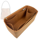 Organizer for [Belted leather bucket bag, Toteme] Tote Purse Bag Insert Organiser Liner Shaper (Felt, Long Zip and Open Compartment)