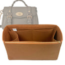 Organizer for [Alexa Oversized, Mulberry] Tote Purse Bag Insert Liner Shaper (Felt, Full-width Zip and Open Pocket)