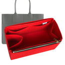 Organizer for [Small Arco Tote, Bottega Veneta] Tote Purse Bag Insert Liner Shaper (Felt, Full-width Zip and Open Pocket)