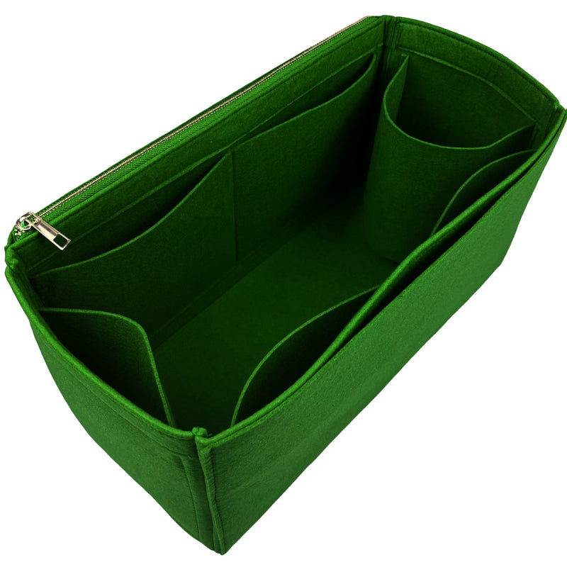 Organizer for [Medium Shark Lock bucket bag in Box leather, Givenchy] Bag Insert (Felt, Long Zip and Open Compartment)