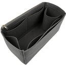 Organizer for [Sac MOUSQUETON Medium, Helene Nepomiatzi] Bag Insert (Felt, Long Zip and Open Compartment)