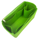 Organizer for [Le Pliage Green XL Travel bag, Longchamp] Bag Insert (Felt, Long Zip and Open Compartment)