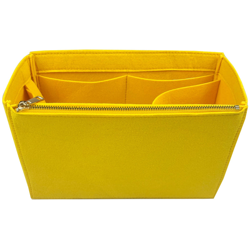 Organizer for [80s Vanity Bag, Saint Laurent (YSL)] Bag Insert (Felt, Long Zip and Open Compartment)