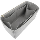Organizer for [Mini Libby Tote in Arosa Calf, Peter Nitz] Bag Insert (Felt, Long Zip and Open Compartment)