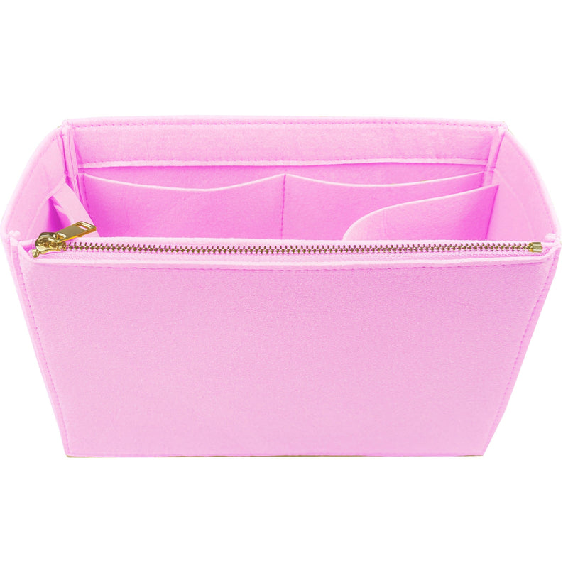 Organizer for [Sac MOUSQUETON Large, Helene Nepomiatzi] Bag Insert (Felt, Long Zip and Open Compartment)