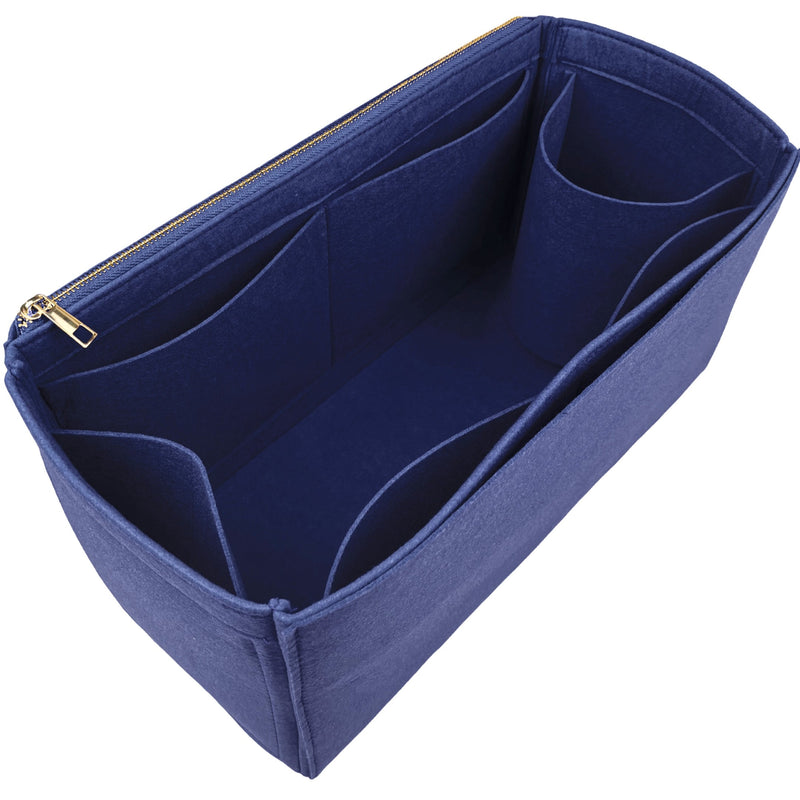 Organizer for [Medium Shark Lock bucket bag in Box leather, Givenchy] Bag Insert (Felt, Long Zip and Open Compartment)