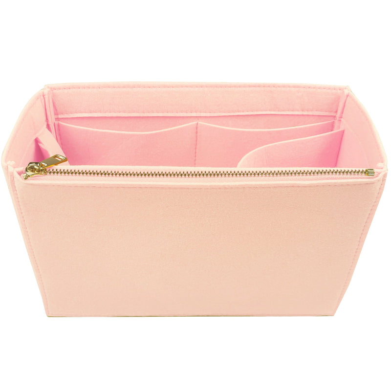 Organizer for [Sac MOUSQUETON Large, Helene Nepomiatzi] Bag Insert (Felt, Long Zip and Open Compartment)