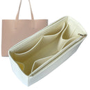 Organizer for [Day Market Tote, Everlane] Tote Purse Bag Insert Liner Shaper (Felt, Full-width Zip and Open Pocket)