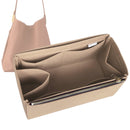 Organizer for [Low Key Hobo PM (Small), LV] Tote Purse Bag Insert Liner Shaper (Felt, Full-width Zip and Open Pocket)
