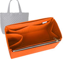 Organizer for [Large Metro Tote, MZ Wallace] Tote Purse Bag Insert Liner Shaper (Felt, Full-width Zip and Open Pocket)