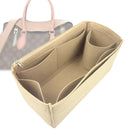 Organizer for [Tuileries, LV] Tote Purse Bag Insert Liner Shaper (Felt, Full-width Zip and Open Pocket)