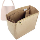 Organizer for [Nomad Small Hobo, Naghedi] Tote Purse Bag Insert Organiser Liner Shaper (Felt, Long Zip and Open Compartment)