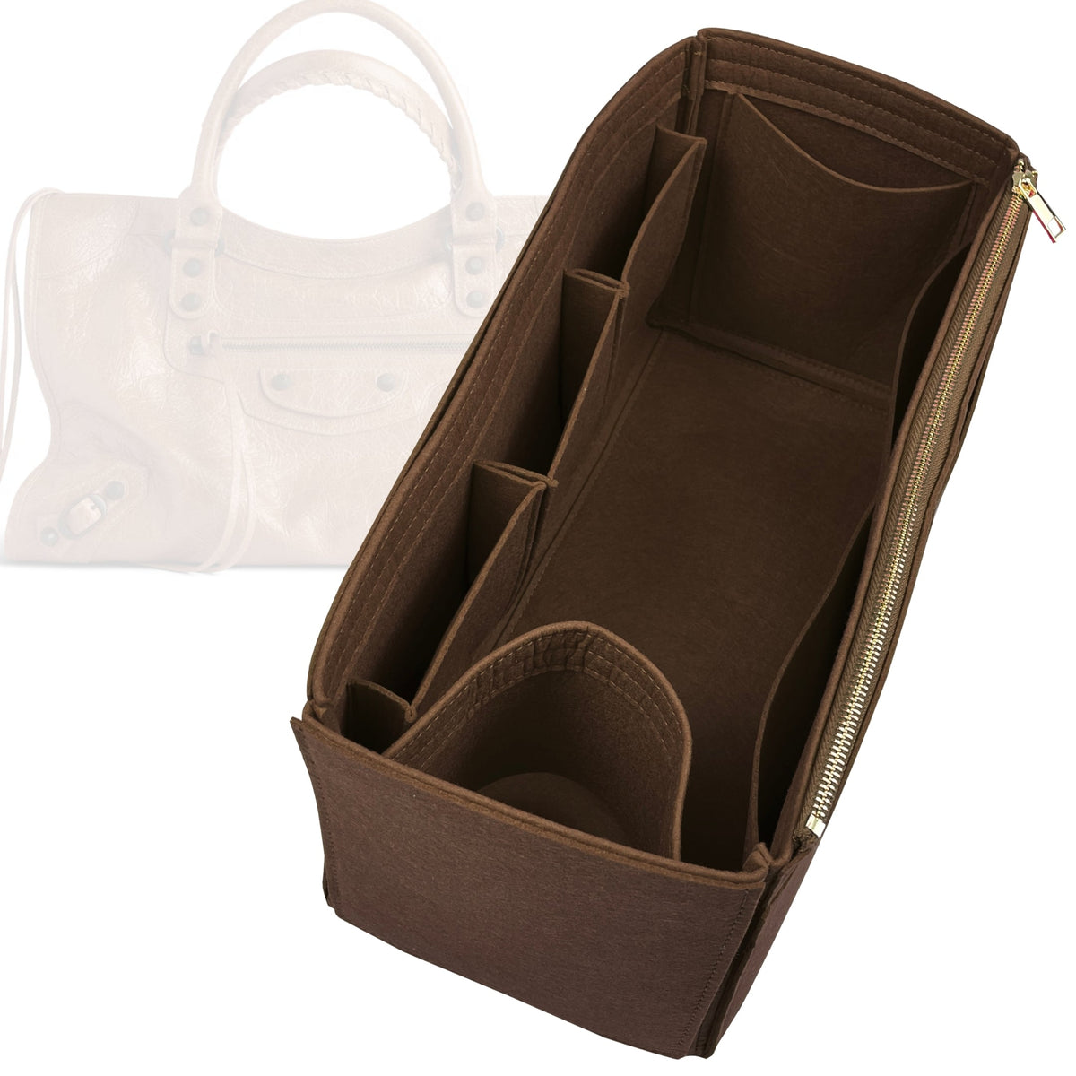 Organizer for [Le City Medium, Balenciaga] Tote Purse Bag Insert
