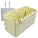 Organizer for [Cabas Tote With Buckle, Celine] Tote Purse Bag Insert Organiser Liner Shaper (Felt, Wide Open Pockets)