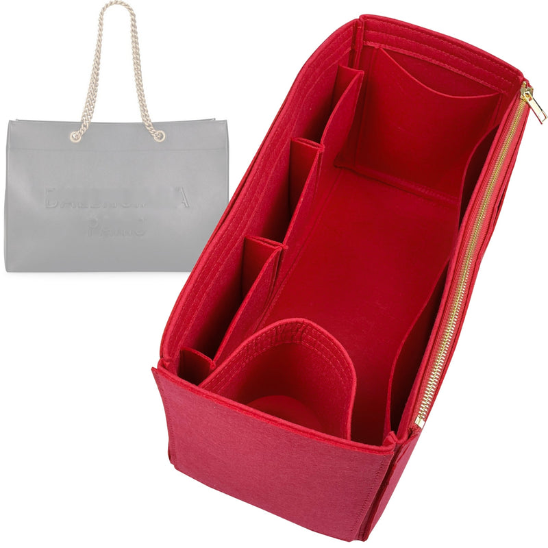 Organizer for [Large Duty Free Tote, Balenciaga] Tote Purse Bag Insert Organiser Liner Shaper (Felt, Wide Open Pockets)