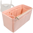 Organizer for [Lindy Mini, Hermes] Tote Purse Bag Insert Organiser Liner Shaper (Felt, Wide Open Pockets)
