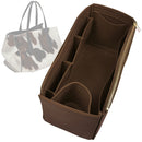 Organizer for [Animal print hair-on leather maxi tote bag, Massimo Dutti] Tote Purse Bag Insert Organiser Liner Shaper (Felt, Wide Open Pockets)