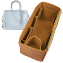 Organizer for [Rogue 20, Coach] Tote Purse Bag Insert Organiser Liner Shaper (Felt, Wide Open Pockets)