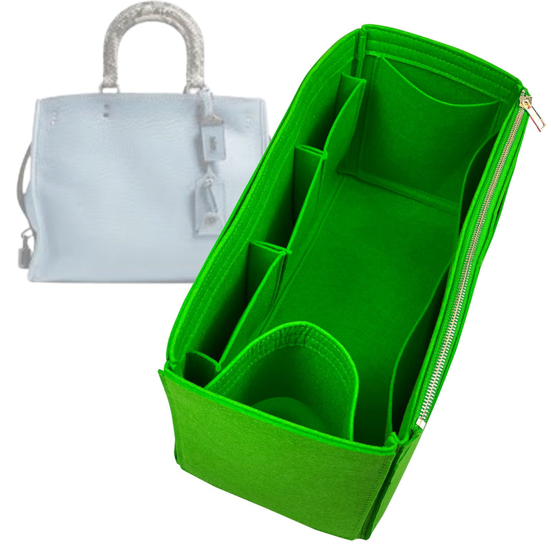 Organizer for [Rogue 30, Coach] Tote Purse Bag Insert Organiser Liner Shaper (Felt, Wide Open Pockets)