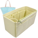 Organizer for [Belharra Bag, Goyard] Tote Purse Bag Insert Organiser Liner Shaper (Felt, Wide Open Pockets)