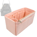 Organizer for [Small Caro Bucket Bag, Dior] Tote Purse Bag Insert Organiser Liner Shaper (Felt, Wide Open Pockets)