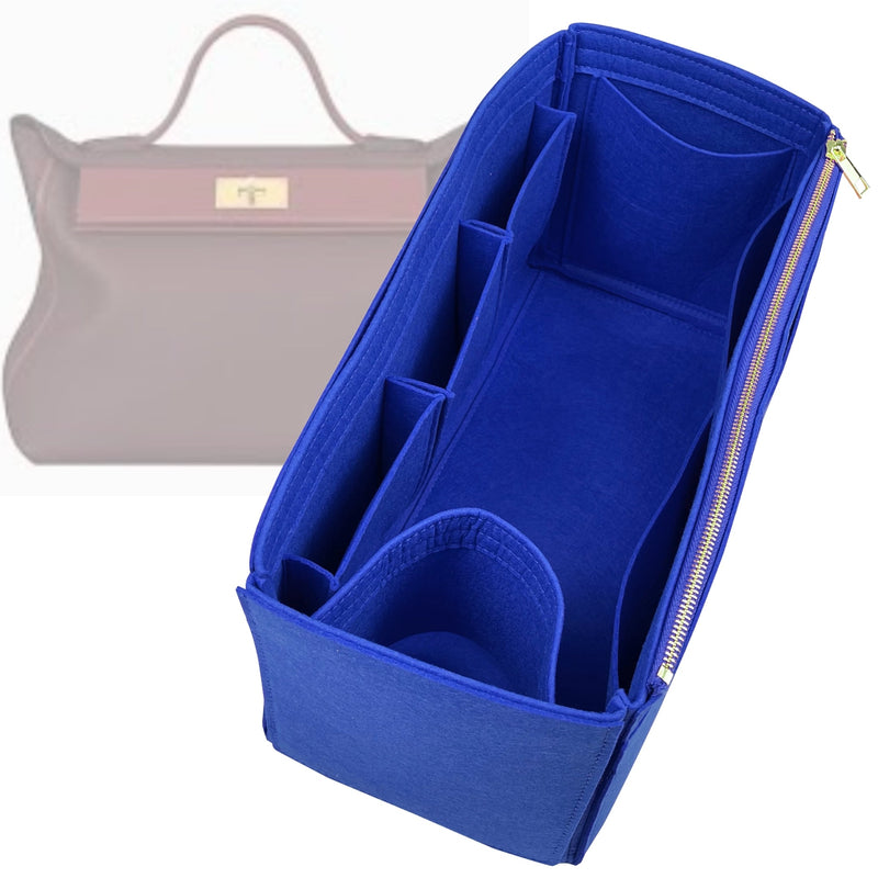 Organizer for [24/24 Mini 21 Bag, Hermes] Tote Purse Bag Insert Liner Shaper (Felt, Wide Open Pockets)