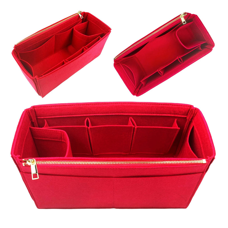Organizer for [Sangle Bucket Small, Celine] Bag Insert (Felt, Wide Open Pockets)