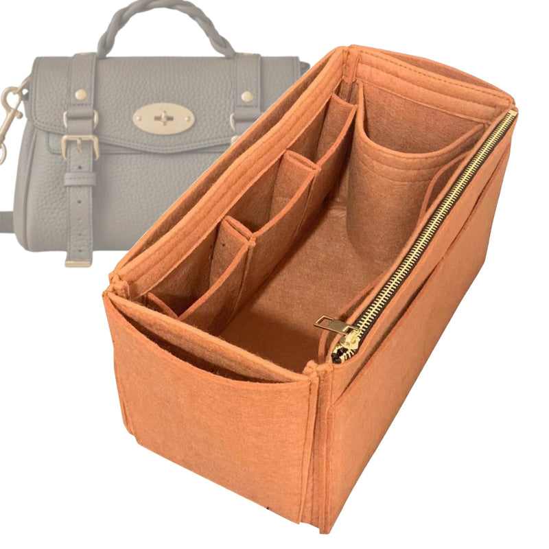 Organizer for [Alexa Oversized, Mulberry] Tote Purse Bag Insert Liner Shaper (Felt, Wide Open Pockets)