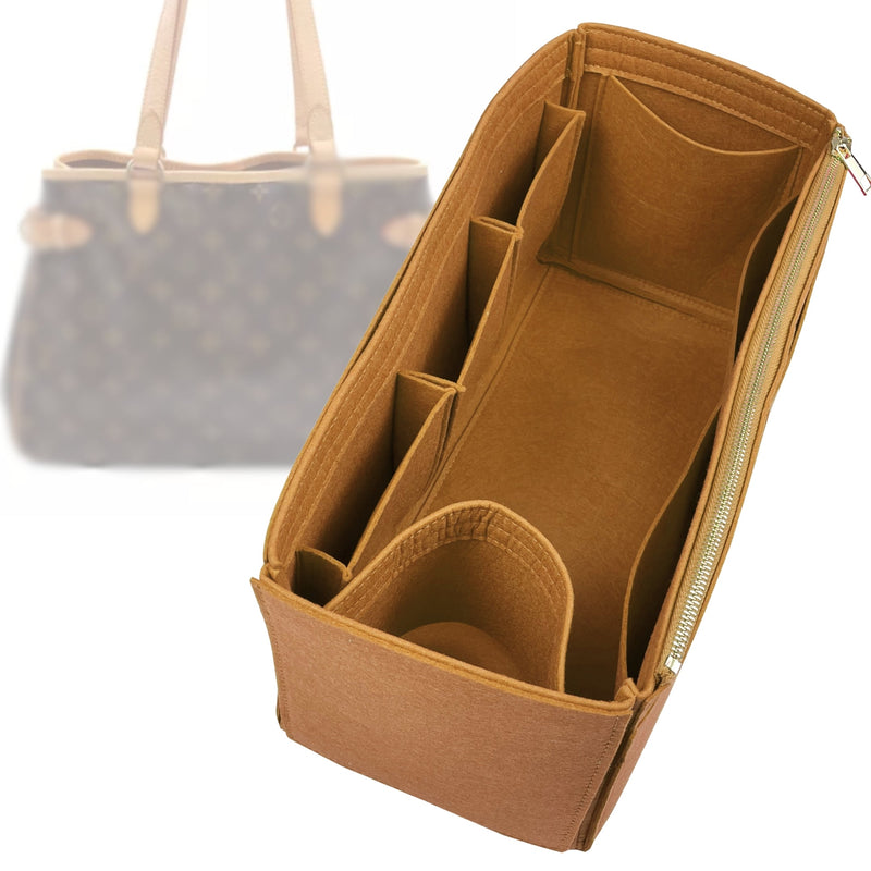 Organizer for [Batignolles Horizontal, LV] Tote Purse Bag Insert Liner Shaper (Felt, Wide Open Pockets)