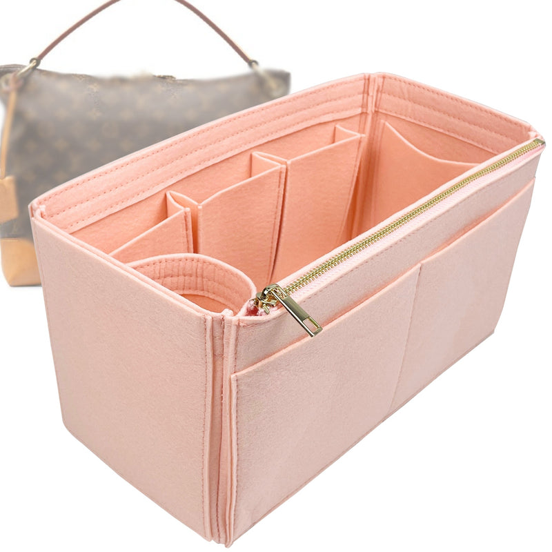 Organizer for [Berri MM (Medium), LV] Tote Purse Bag Insert Liner Shaper (Felt, Wide Open Pockets)