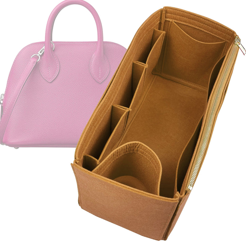 Organizer for [Bolide 35, Hermes] Tote Purse Bag Insert Liner Shaper (Felt, Wide Open Pockets)