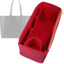 Organizer for [Cabata Tote, Christian Louboutin] Tote Purse Bag Insert Liner Shaper (Felt, Wide Open Pockets)