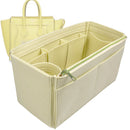 Organizer for [Nano Luggage, Celine] Tote Purse Bag Insert Liner Shaper (Felt, Wide Open Pockets)