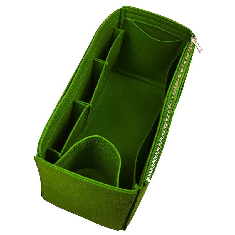 Organizer for [Mini Caro Bucket Bag, Dior] Bag Insert (Felt, Wide Open Pockets)