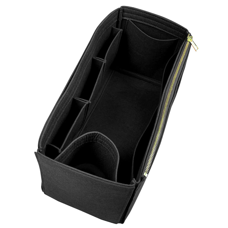 Organizer for [Small Caro Bucket Bag, Dior] Bag Insert (Felt, Wide Open Pockets)