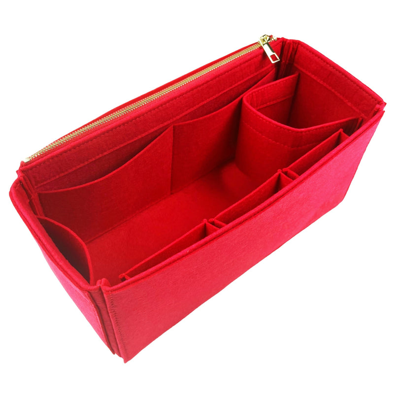 Organizer for [New York Shoulder, DeMellier] Bag Insert (Felt, Wide Open Pockets)