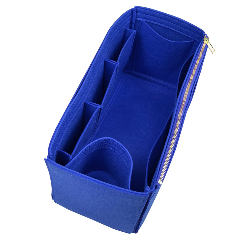 Organizer for [Mini Caro Bucket Bag, Dior] Bag Insert (Felt, Wide Open Pockets)