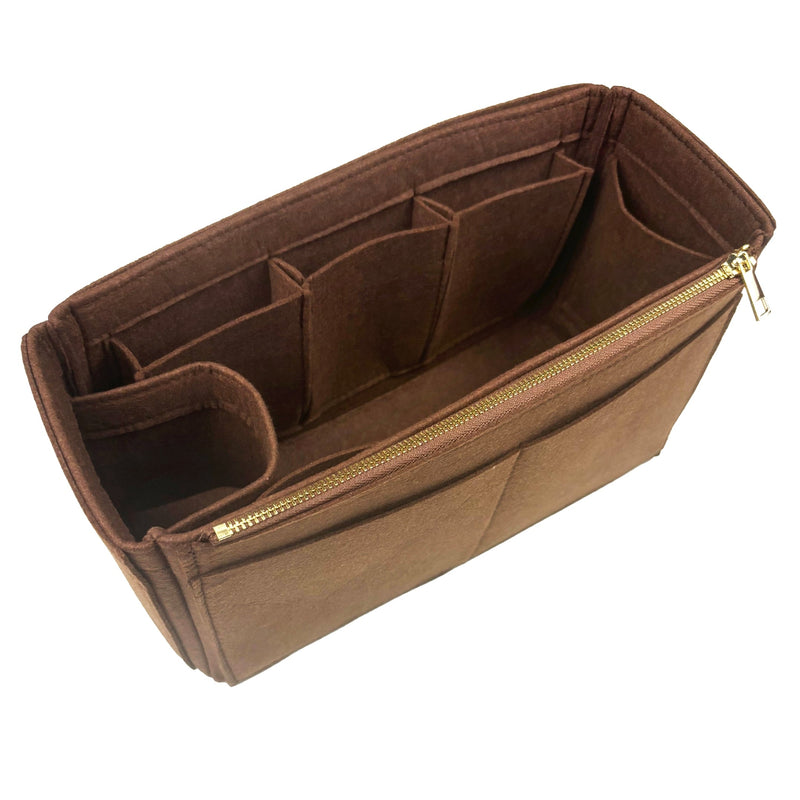 Organizer for [Chain Pouch, Bottega Veneta] Bag Insert (Felt, Wide Open Pockets)