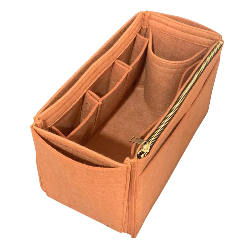 Organizer for [Chain Pouch, Bottega Veneta] Bag Insert (Felt, Wide Open Pockets)