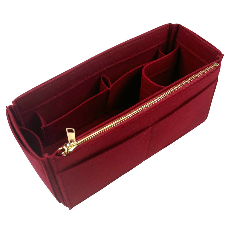 Organizer for [Hina MM (Medium), LV] Bag Insert (Felt, Wide Open Pockets)