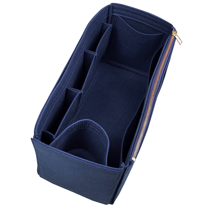 Organizer for [Small Caro Bucket Bag, Dior] Bag Insert (Felt, Wide Open Pockets)