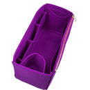Organizer for [Sac Plat 24H, LV] Bag Insert (Felt, Wide Open Pockets)