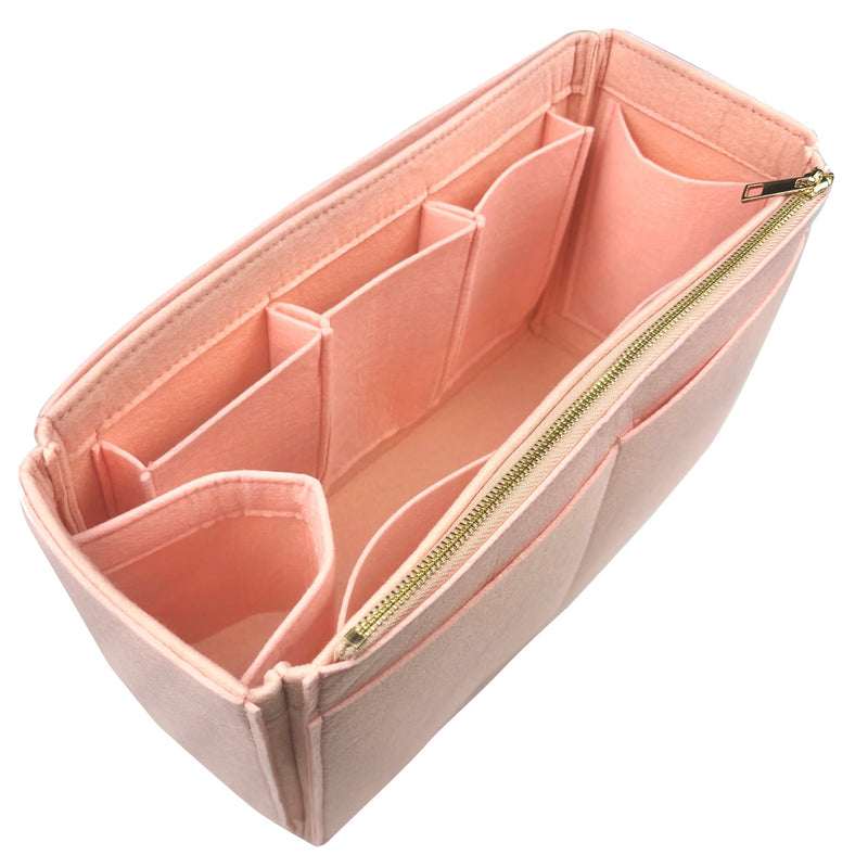 Organizer for [Sangle Bucket Small, Celine] Bag Insert (Felt, Wide Open Pockets)