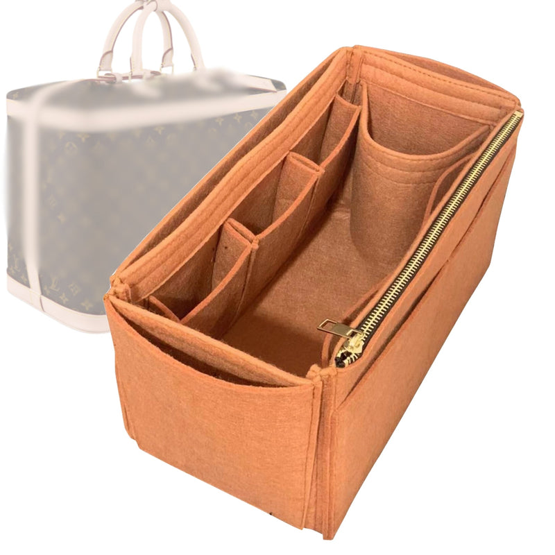 Organizer for [Cruiser 50, LV] Tote Purse Bag Insert Liner Shaper (Felt, Wide Open Pockets)