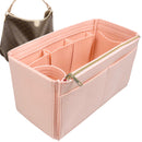 Organizer for [Delightful PM (Small), LV] Tote Purse Bag Insert Liner Shaper (Felt, Wide Open Pockets)