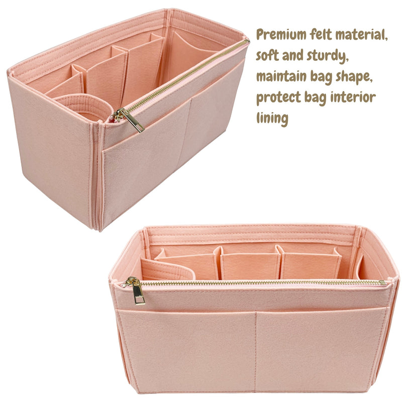 Organizer for [Rockstud Large, Valentino] Bag Insert (Felt, Wide Open Pockets)