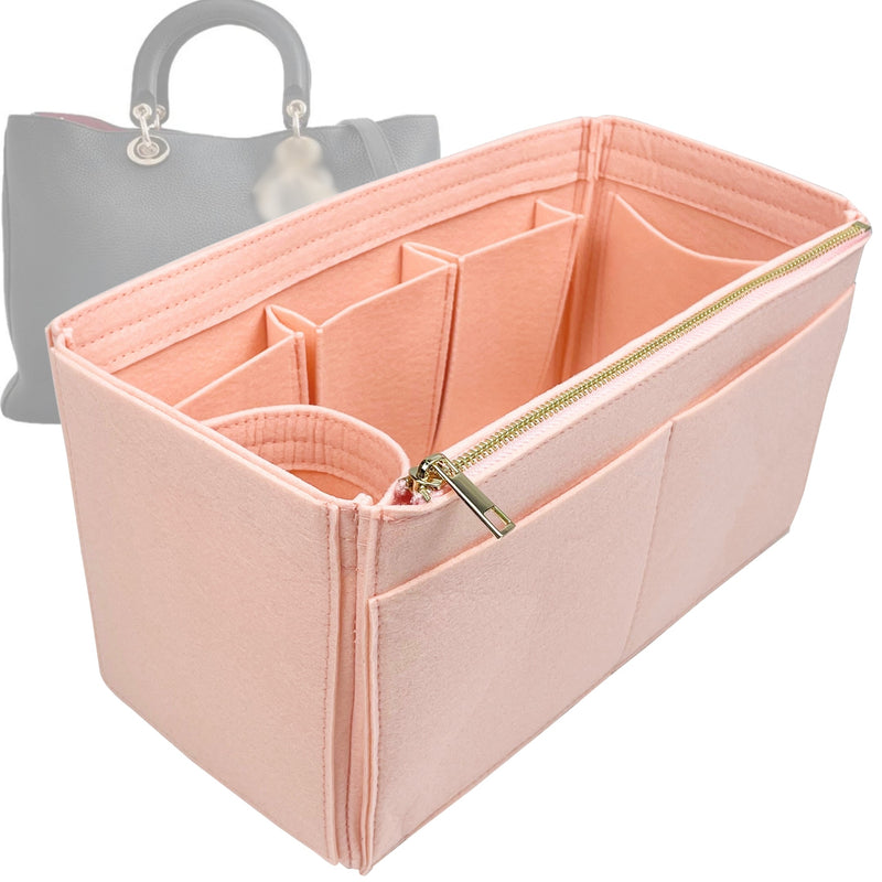 Organizer for [Diorissimo Small Bag, Dior] Tote Purse Bag Insert Liner Shaper (Felt, Wide Open Pockets)