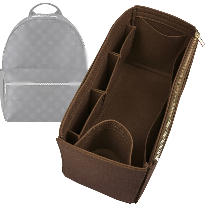 Organizer for [Discovery Backpack MM, LV] Tote Purse Bag Insert Liner Shaper (Felt, Wide Open Pockets)