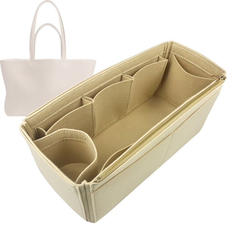 Organizer for [Classic Easy Tote, Cuyana] Tote Purse Bag Insert Liner Shaper (Felt, Wide Open Pockets)