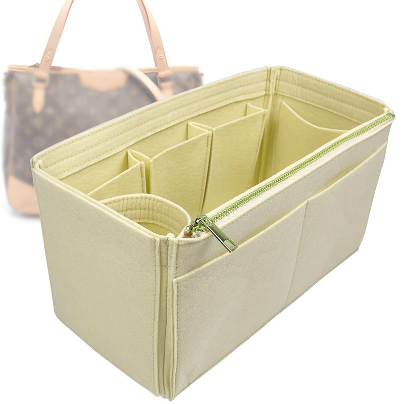Organizer for [Estrela MM (Medium), LV] Tote Purse Bag Insert Liner Shaper (Felt, Wide Open Pockets)